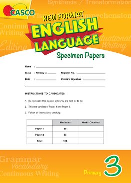New Format English Language Specimen Paper P3