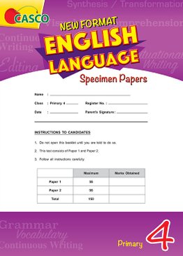 New Format English Language Specimen Paper P4