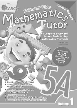Mathematics Tutor 5A (Volume 1)