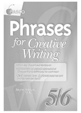 Phrases for Creative Writing 5/6