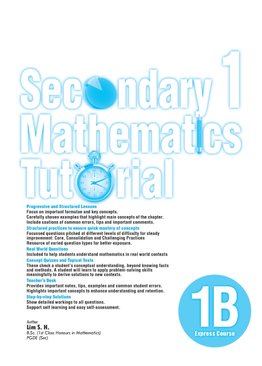 Secondary 1 Mathematics Tutorial 1B