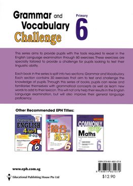 Grammar and Vocabulary Challenge P6