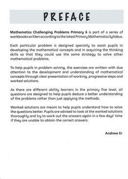 Mathematics Challenging Problems 6