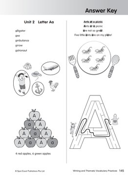 Writing and Thematic Vocabulary Practices Kindergarten 2