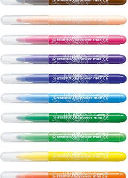 STABILO Felt Tip Pen Power Max Wallet of 18 Assorted Colours
