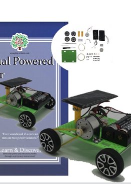 Self Assembly Dual Powered Solar and Battery Powered Car Science Toy Teaching Resource