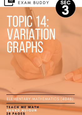 Exam Buddy Elementary Mathematics Sec 3 (2020 Edition) Topic 14: Variation Graphs