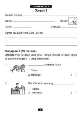 Buku Latihan Peperiksaan Cekap Darjah 2 (Second Edition)