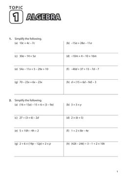 Intensive Mathematics Practice P6