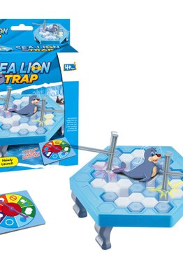 Strategy Play and Learn Sea Lion Trap Ice Blocks Game for 2 Players