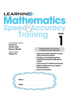 Learning Mathematics Speed & Accuracy Training Book 1