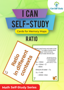 P5/6. Math Self-Study Series: Ratio Flashcards for Memory Maps – 52 Cards