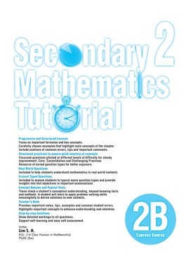 Secondary Two Mathematics Tutorial 2B