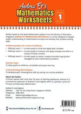 Andrew Er's Maths Worksheets 1 (4th Ed)