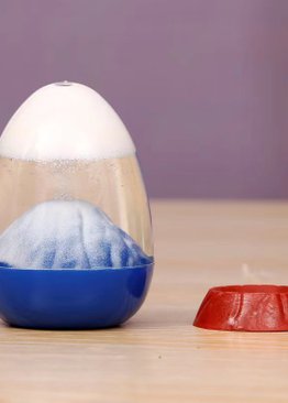 Bubbly Volcano Eruption Lava Liquid Motion Paper Weight Desk Toy ( Random Colour )