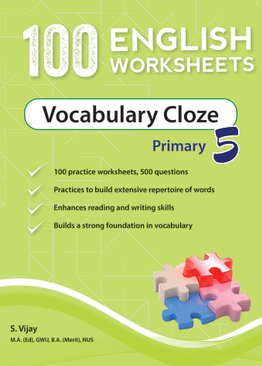 100 English Worksheets Primary 5 Vocabulary Cloze