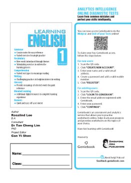 Learning English Workbook 1 (Revised ED)